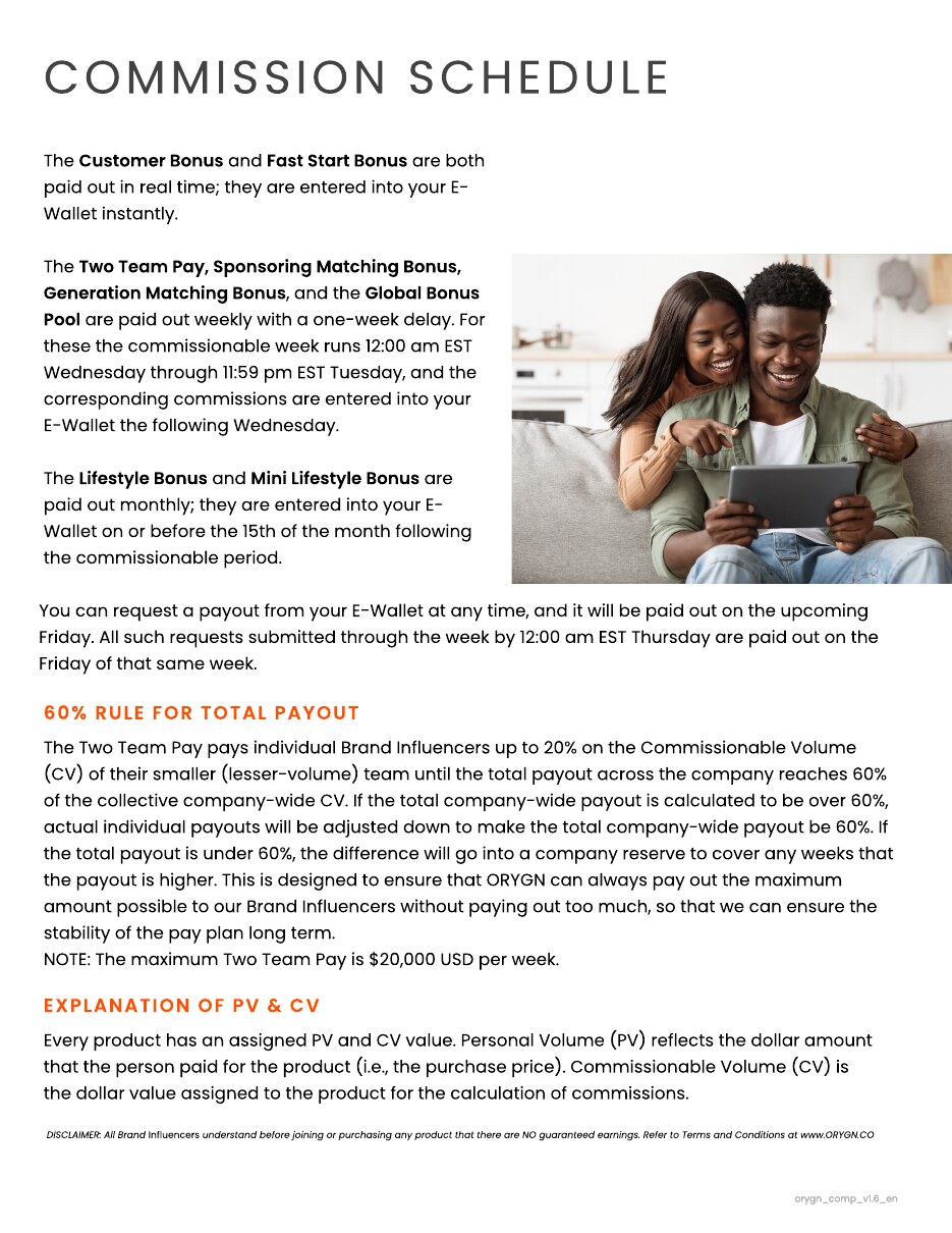 Compensation Plan — page 10 of 11